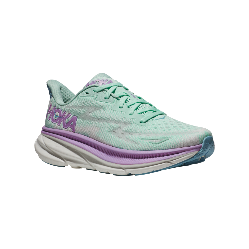 Hoka Women's Clifton 9 Sunlit Ocean/Lilac Mist – Brown's Shoe Fit Company