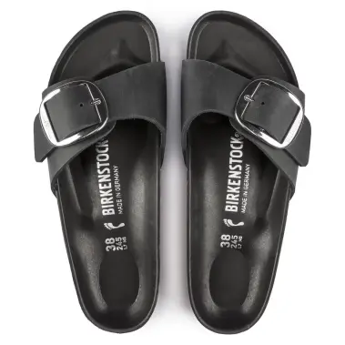 Image 3 of Birkenstock Madrid Big Buckle Oiled Leather Narrow Women's