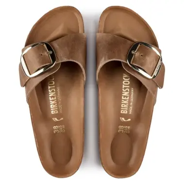Image 3 of Birkenstock Madrid Big Buckle Oiled Leather Narrow Women's