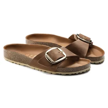 Image 8 of Birkenstock Madrid Big Buckle Oiled Leather Narrow Women's