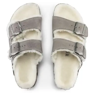 Image 3 of Birkenstock Arizona Shearling Suede Leather Regular Women's
