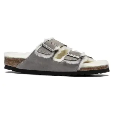 Image 4 of Birkenstock Arizona Shearling Suede Leather Regular Women's