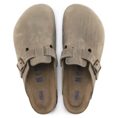 Image 2 of Birkenstock Boston Soft Footbed Natural Leather Oiled Women's