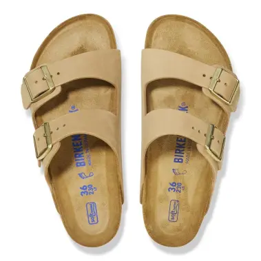 Image 3 of Birkenstock Arizona Soft Footbed Nubuck Leather Regular Women's