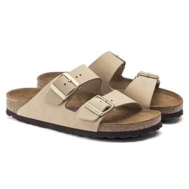 Image 8 of Birkenstock Arizona Soft Footbed Nubuck Narrow Women's
