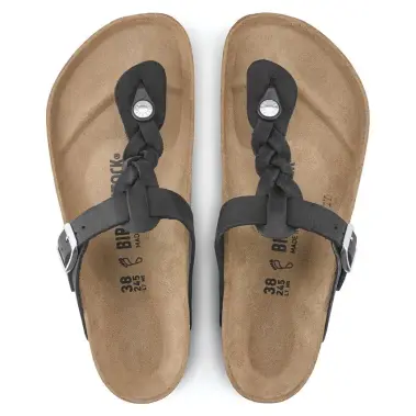 Image 4 of Birkenstock Gizeh Braided Oiled Leather Regular Women's