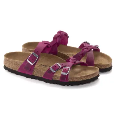 Image 2 of Birkenstock Franca Braided Oiled Leather Regular Women's