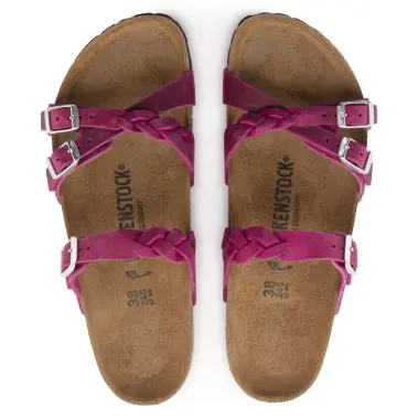 Image 3 of Birkenstock Franca Braided Oiled Leather Regular Women's