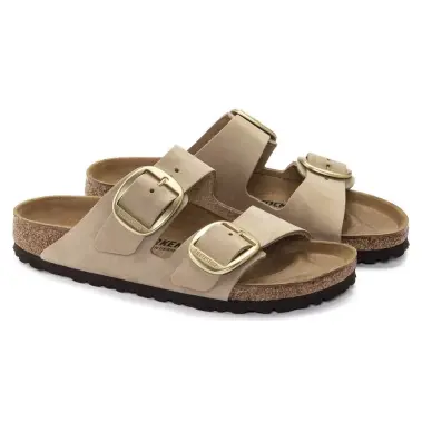 Image 2 of Birkenstock Arizona Big Buckle Nubuck Leather Narrow Women's
