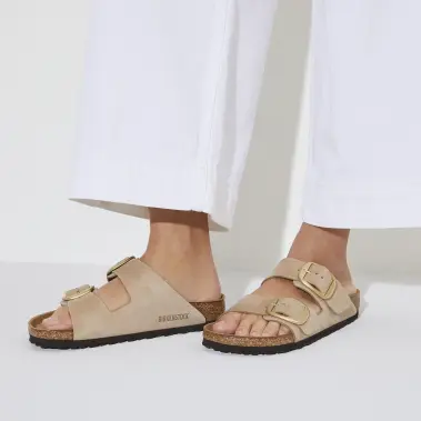 Image 6 of Birkenstock Arizona Big Buckle Nubuck Narrow Women's