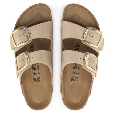 Image 13 of Birkenstock Arizona Big Buckle Nubuck Narrow Women's