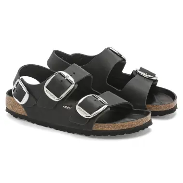 Image 3 of Birkenstock Milano Big Buckle Oiled Leather Narrow Women's
