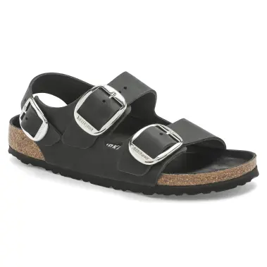Image 2 of Birkenstock Milano Big Buckle Oiled Leather Narrow Women's