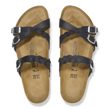 Image 3 of Birkenstock Franca Braided Oiled Leather Regular Women's