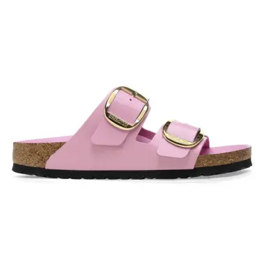 Image 2 of Birkenstock Arizona Big Buckle Natural Leather Patent Narrow Women's