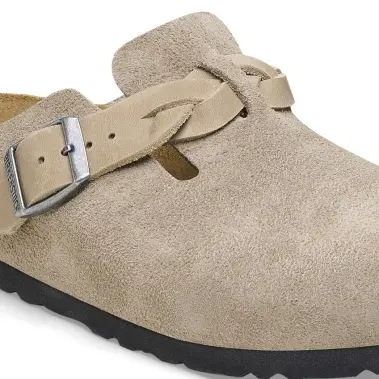 Image 5 of Birkenstock Boston Braided Suede Leather Narrow Women's
