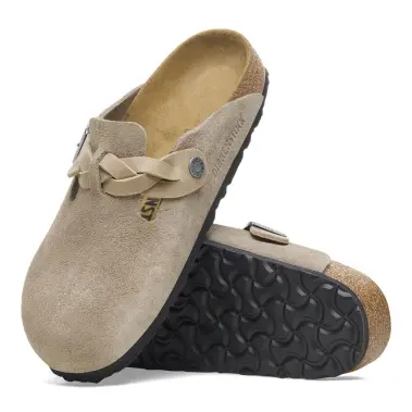 Image 6 of Birkenstock Boston Braided Suede Leather Narrow Women's