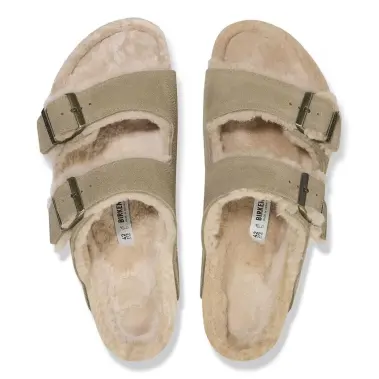 Image 3 of Birkenstock Arizona Shearling Suede Leather Narrow Women's