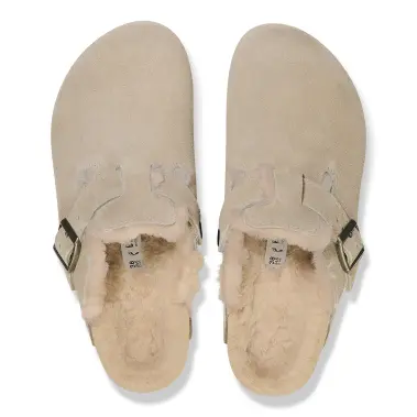 Image 3 of Birkenstock Boston Shearling Suede Leather Narrow Women's