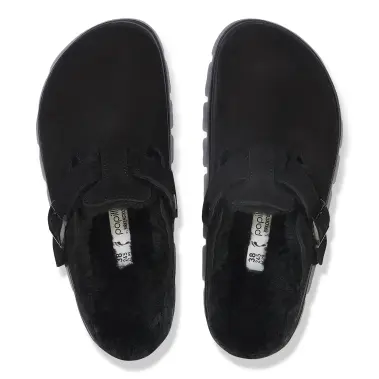 Image 3 of Birkenstock Boston Chunky Shearling Suede Leather Narrow Women's