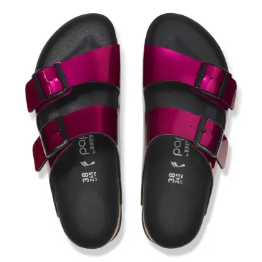 Image 3 of Birkenstock Arizona Flex Platform Birko-Flor Patent Narrow Women's