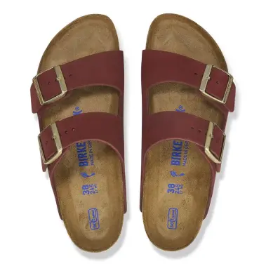 Image 6 of Birkenstock Arizona Soft Footbed Nubuck Leather Narrow Women's
