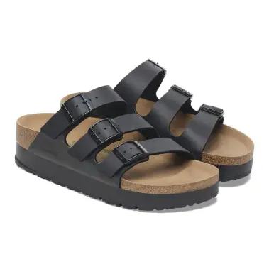 Image 4 of Birkenstock Florida Platform Flex Vegan Birko-Flor Narrow Women's