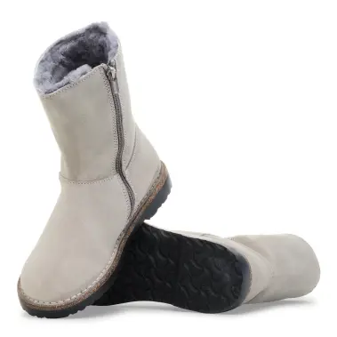 Image 4 of Birkenstock Uppsala Shearling Zippered Suede Leather Regular Women's