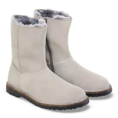 Image 5 of Birkenstock Uppsala Shearling Zippered Suede Leather Regular Women's