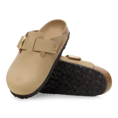 Image 3 of Birkenstock Boston Big Buckle Oiled Leather Narrow Women's