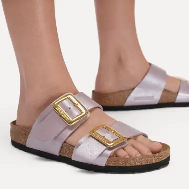 Image 3 of Birkenstock Sydney Luxe Buckle Birko-Flor Narrow Women's