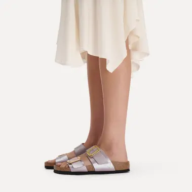 Image 4 of Birkenstock Sydney Luxe Buckle Birko-Flor Narrow Women's