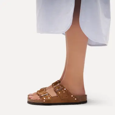 Image 4 of Birkenstock Arizona Rivet Suede Narrow Women's