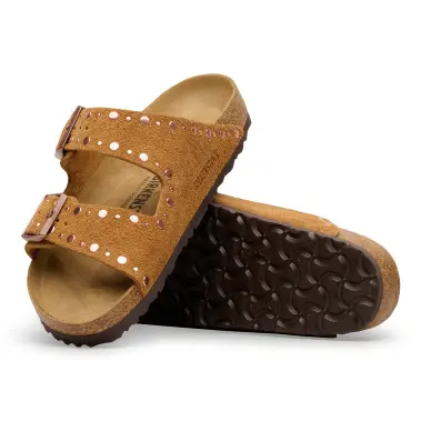 Image 7 of Birkenstock Arizona Rivet Suede Narrow Women's