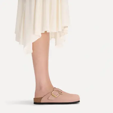 Image 4 of Birkenstock Boston Big Buckle Nubuck Narrow Women's