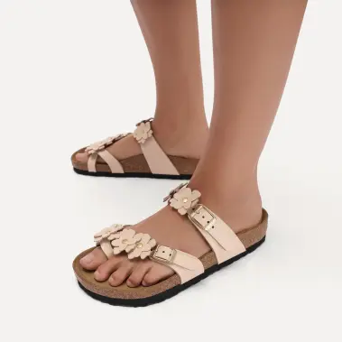Image 3 of Birkenstock Mayari Flowers Leather Regular Women's