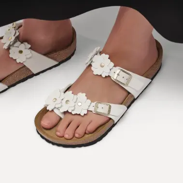 Image 3 of Birkenstock Mayari Flowers Leather Regular Women's