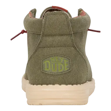 Image 4 of Hey Dude Wally Mid Waxed Canvas Men's