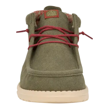 Image 5 of Hey Dude Wally Mid Waxed Canvas Men's