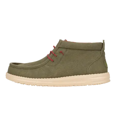 Image 6 of Hey Dude Wally Mid Waxed Canvas Men's