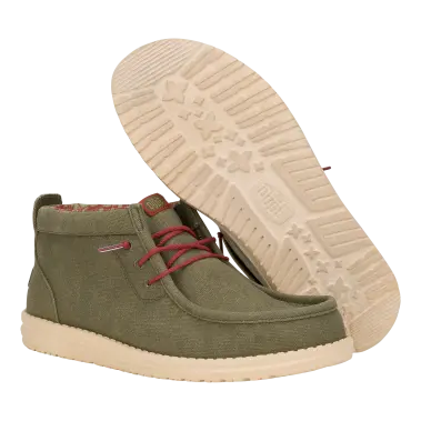 Image 8 of Hey Dude Wally Mid Waxed Canvas Men's