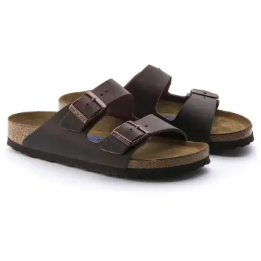 Image 2 of Birkenstock Arizona Soft Footbed Natural Leather Narrow Oiled Women's