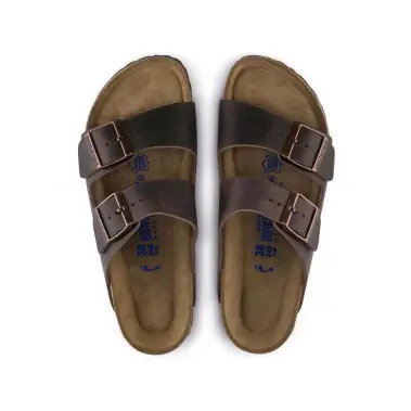 Image 3 of Birkenstock Arizona Soft Footbed Natural Leather Narrow Oiled Women's