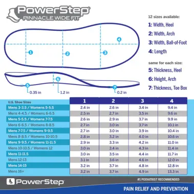 Image 6 of Powerstep Pinnacle Wide Fit