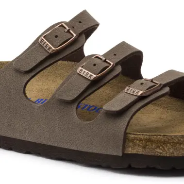Image 6 of Birkenstock Florida Soft Footbed Birkibuc Regular Women's