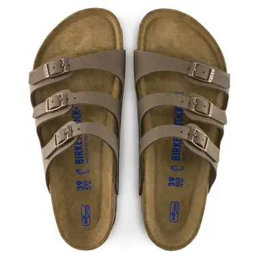Image 13 of Birkenstock Florida Soft Footbed Birkibuc Regular Women's