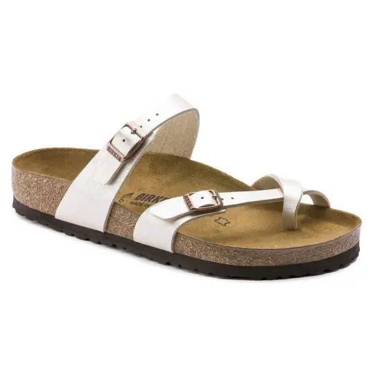 Cover image of GRACEFUL PEARL WHITE Birkenstock Mayari Birko-Flor Regular Women's