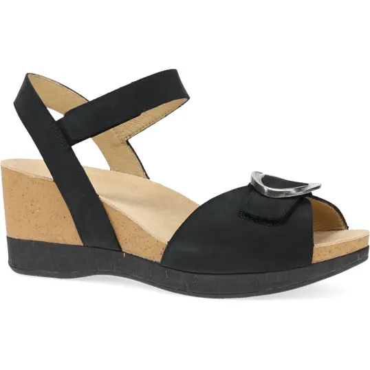 Cover image of Black Milled Nubuck Dansko Stella Women's
