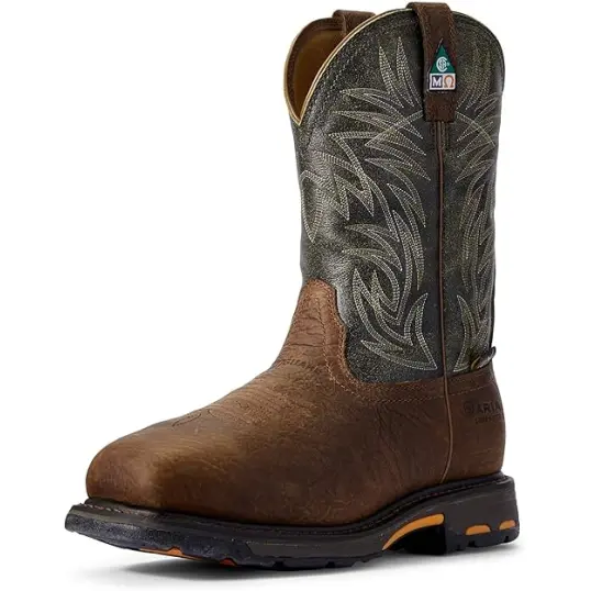 Cover image of BRN Ariat WorkHog CSA Wide Square Toe Metguard Composite Toe Men's