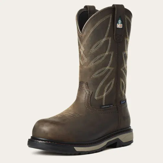 Cover image of DARK BROWN Ariat Riveter CSA Waterproof Comp Toe Women's